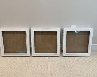 Set of three Nicole Miller Shadow boxes. 15 1/2 square. Price - $18.00
