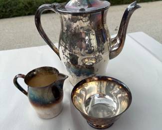 Paul Revere Silverplated 3 piece set. As is. Price - $24.00