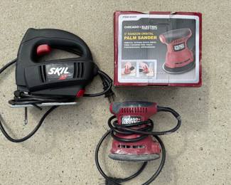 3.2 Skill jigsaw and Chicago 5 inch orbital sander. Price - $12.00