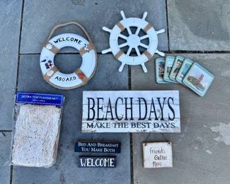 Coastal decor set. 8 pieces. Pimperell coasters. Price - $14.00