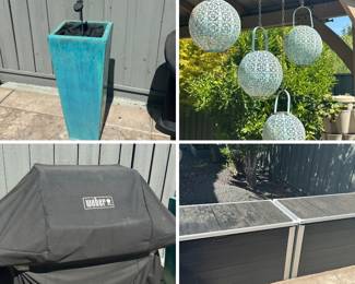 outdoor decor, weber and storage