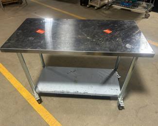 Rolling prep table
