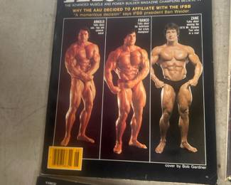 Vintage muscle mags