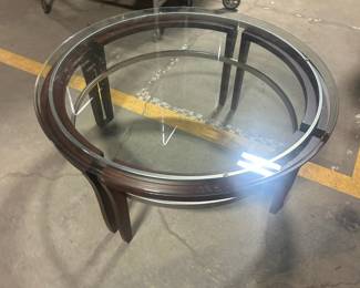 Glass top coffee table