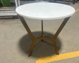 White marble table