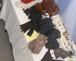 Vintage gloves, mostly unworn with tags