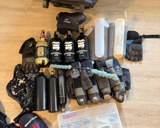 paintball gear and bag