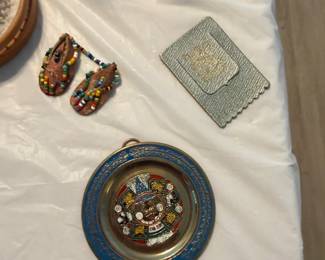 Aztec Enamel Calendar Wall Plate