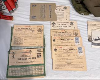 War Ration Books 