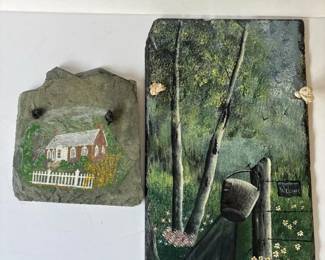 120 handpaintedslatewallplaques