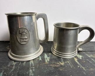 297 pewtertankardsspiritof76andenglish