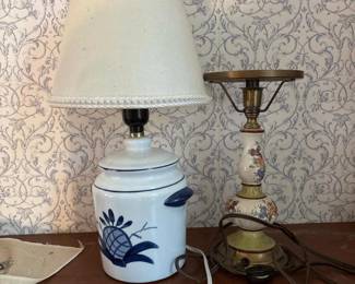 235 twovintageceramictablelamps