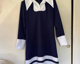 208 vintagenavyandwhitemoddress