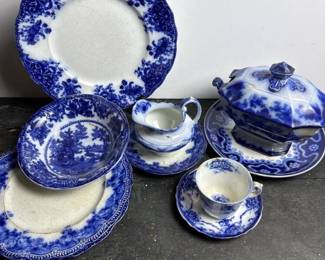 289 porcelainbluetransferwaredinnerware