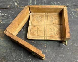 025 antiquestylewoodenbuttermoldpressw