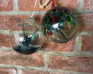 448 pairofhandblownglassartornaments