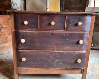 495 antiquestylewoodendresserwiththree