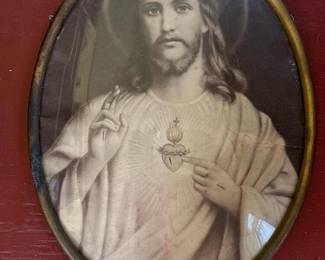 407 ovalsacredheartreligiousprintinbra