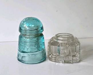 188 glasstelegraphinsulatorandclearglas