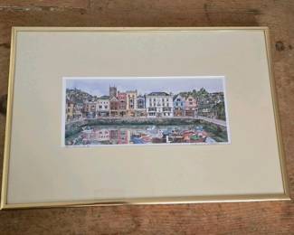 165 frameddartmouthharborprintincontemp