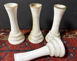 098 milkglassvaseswithribbedbasesetof