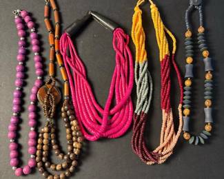 367 assortedmultistrandandbeadednecklac