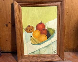 013 13x17signedframedfruitstilllifew