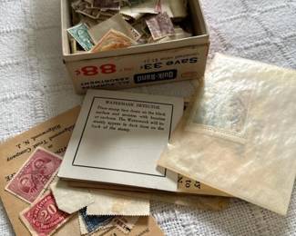 491 assortedvintagepostagestamps