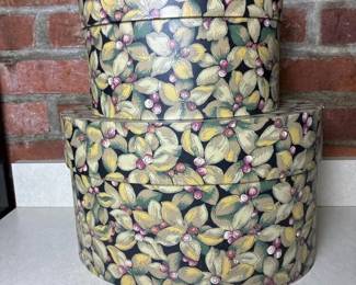 452 floralbandboxeswithvintageadvertise