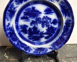 022 ironstoneplateinbluewillowstyleman