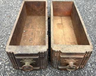 546 pairofartdecostylewoodpulldrawers
