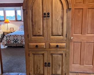 Cathedral Top Entertainment Cabinet