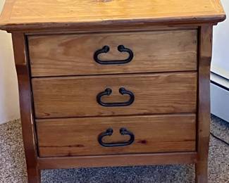 Pine Bedside Table