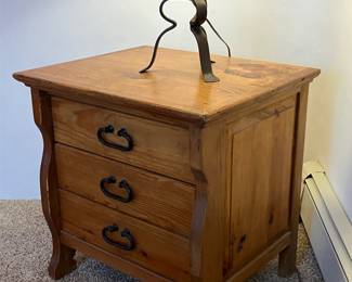 Pine Bedside Table