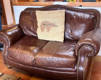 Leather Loveseat