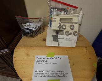 Bernette 334DS for Bernina Serger (heavy-duty four-thread overlocker and serger, complete with foot pedal, power cord, and instructional manual)