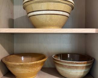 Yellow ware bowls
