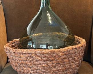 Antique French demijohn
