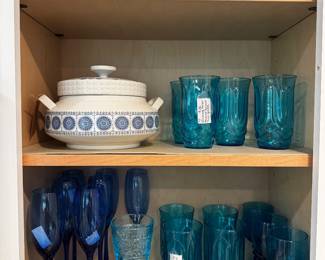 Glassware, kitchenware, glass candy holders
