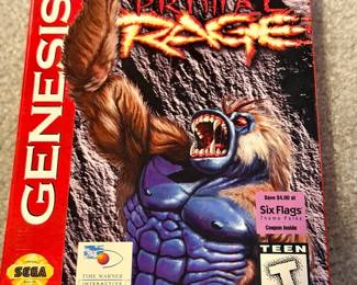 Primal Rage Sega Genesis Vintage Video Game