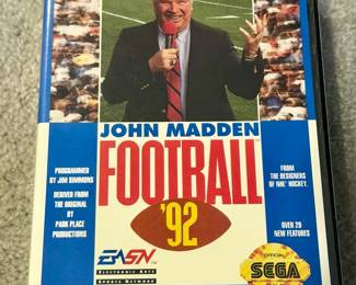 John Madden ‘92 Sega Genesis Vintage Video Game