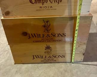 (3) Wooden Wine Boxes