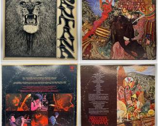 (2) Santana & Santana Abraxas Vinyl Records