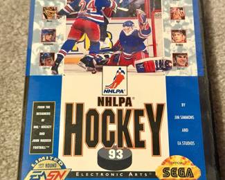 NHLPA Hockey ‘93 Vintage Video Game Sega Genesis