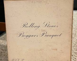The Rolling Stones' 1968 album Beggars Banquet on vinyl,
