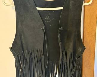 Genuine Leather Fringe Vest Made In Portugal