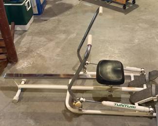 vintage Amerec Tunturi hydraulic rowing machine