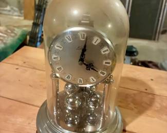Table Display Clock with Plastic Dome Cover