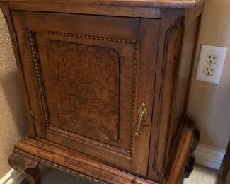 Antique Burr Walnut Side Table 