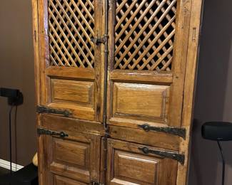 Vintage Spanish Walnut Cabinet 